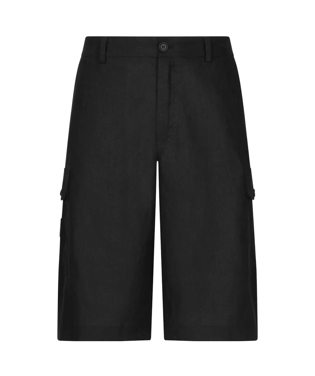 Logo Patch Cargo Shorts