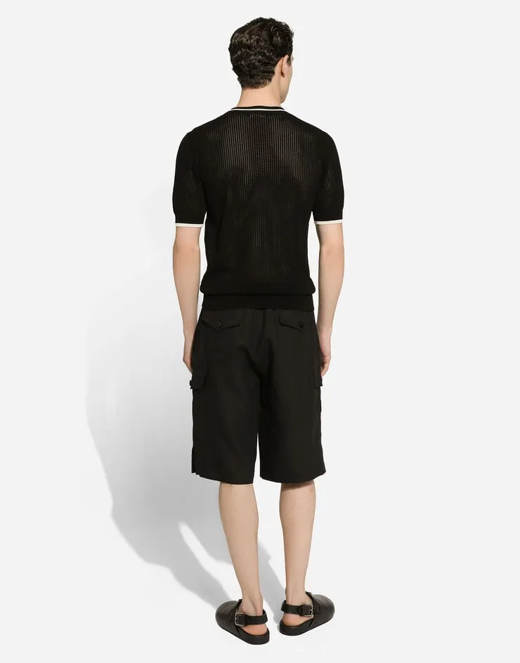 Logo Patch Cargo Shorts