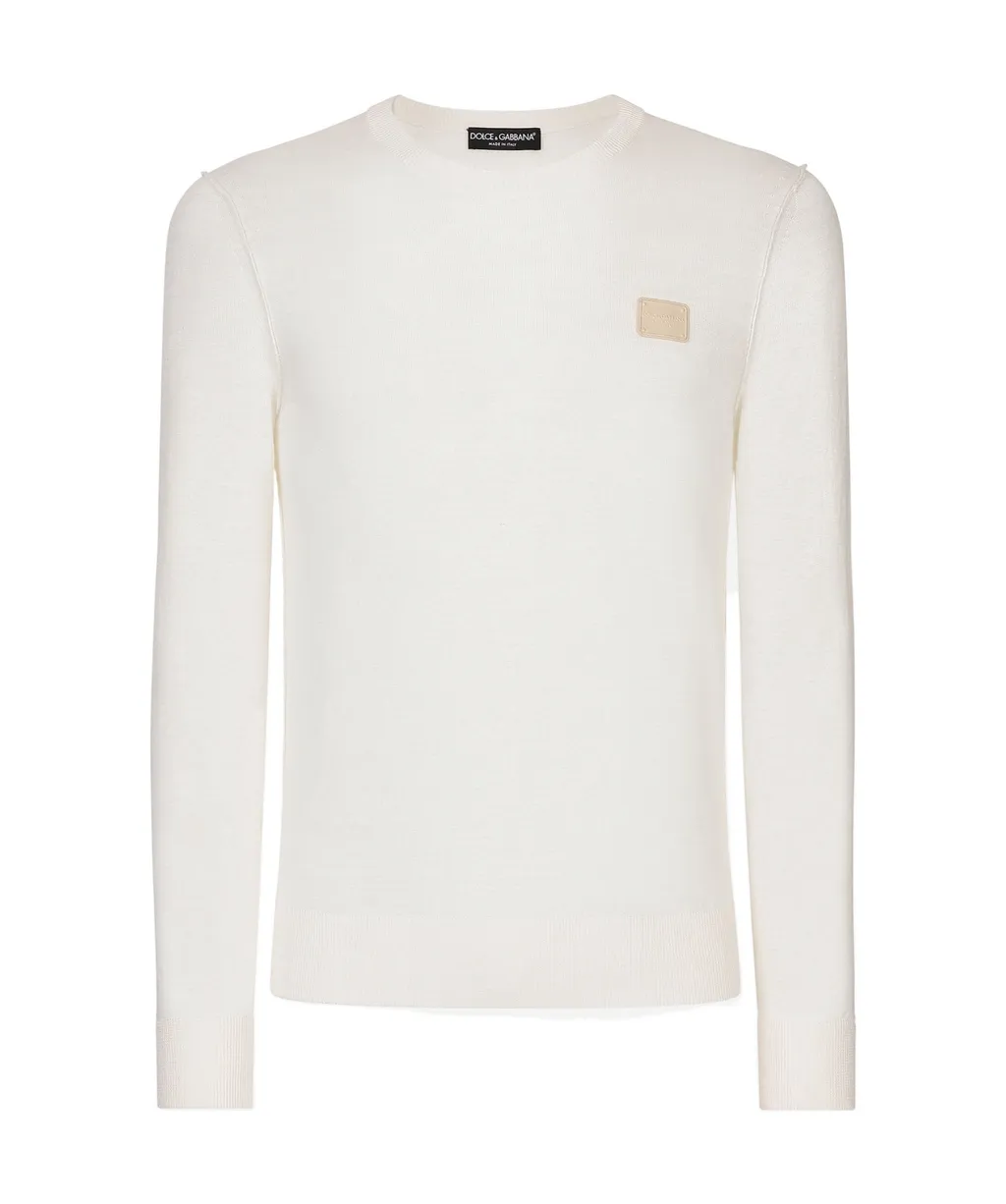 Branded Tag Crewneck Jumper