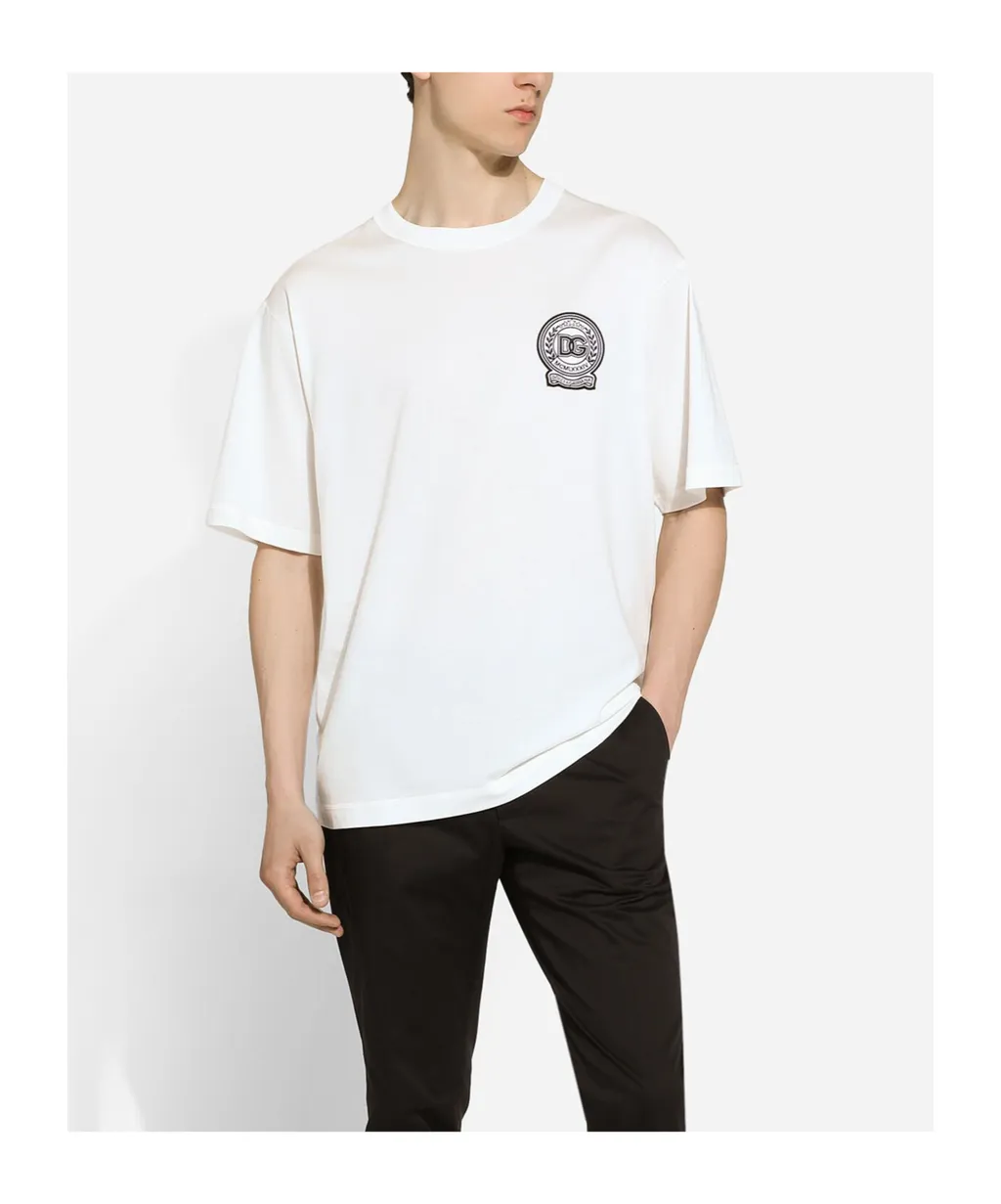 Logo Patch Crewneck T-Shirt