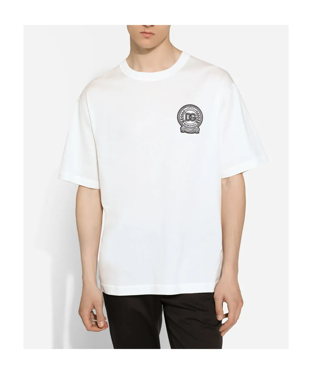 Logo Patch Crewneck T-Shirt