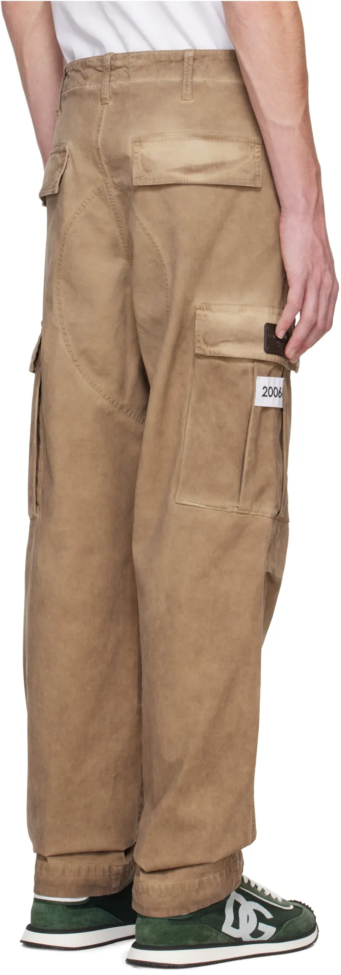 Wide Leg Cargo Trousers