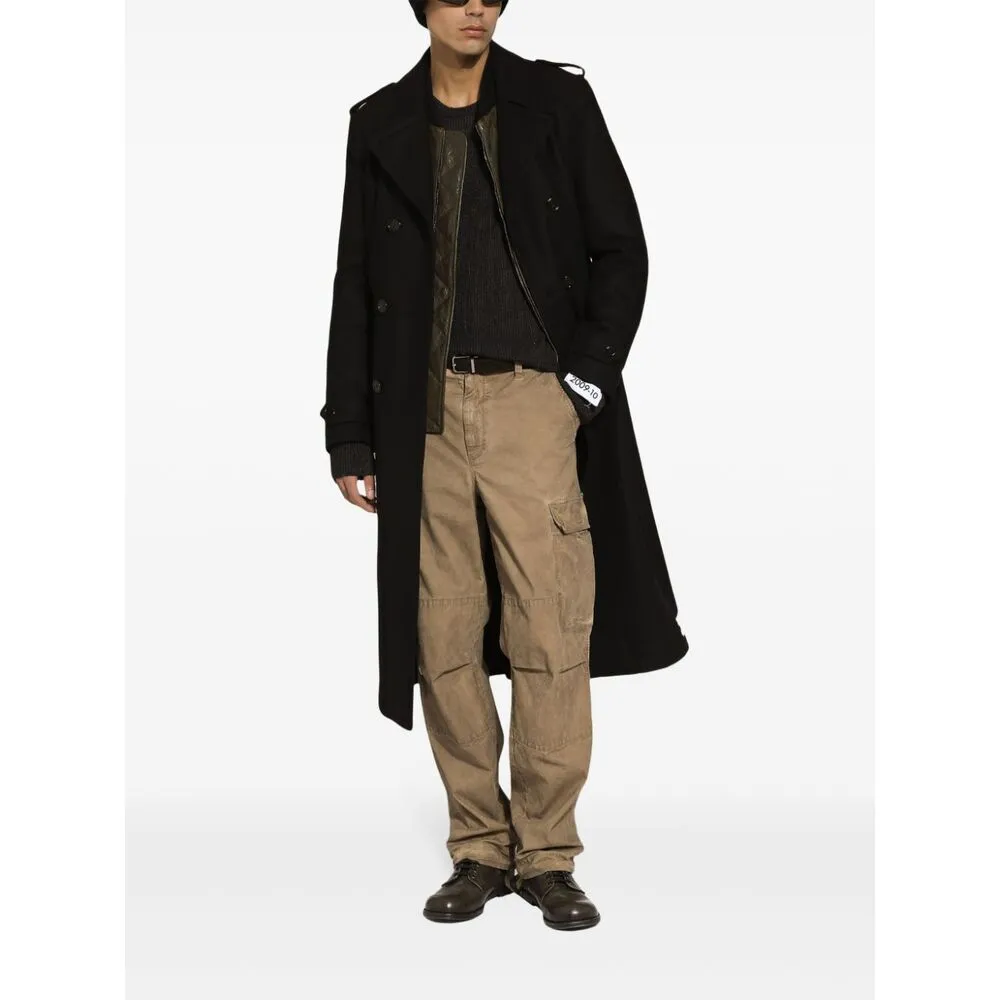 Wide Leg Cargo Trousers