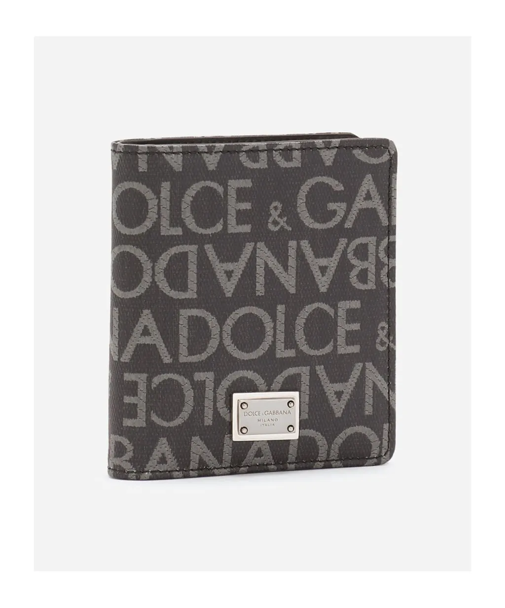 Coated Jacquard Bifold Card Holder