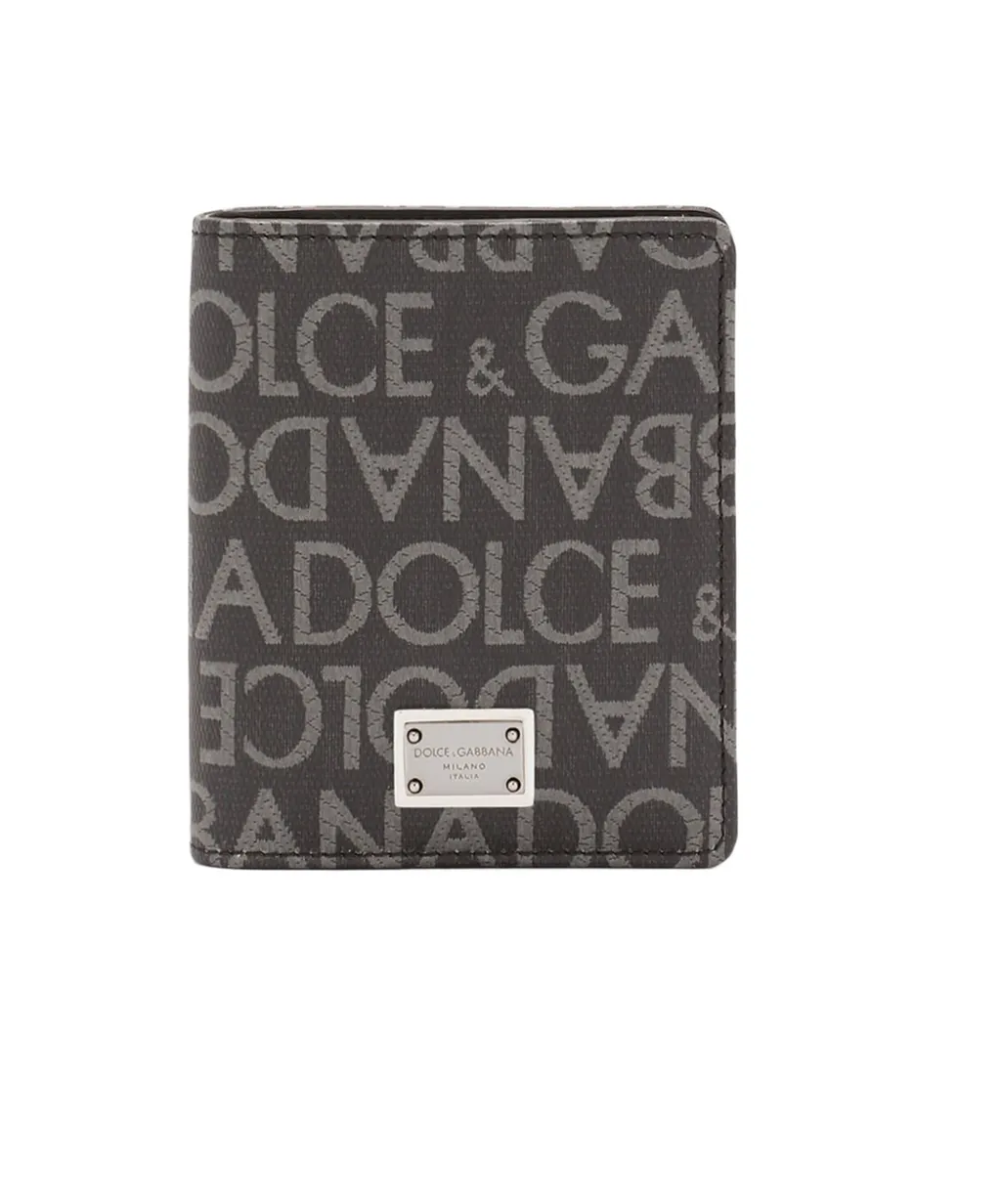 Coated Jacquard Bifold Card Holder
