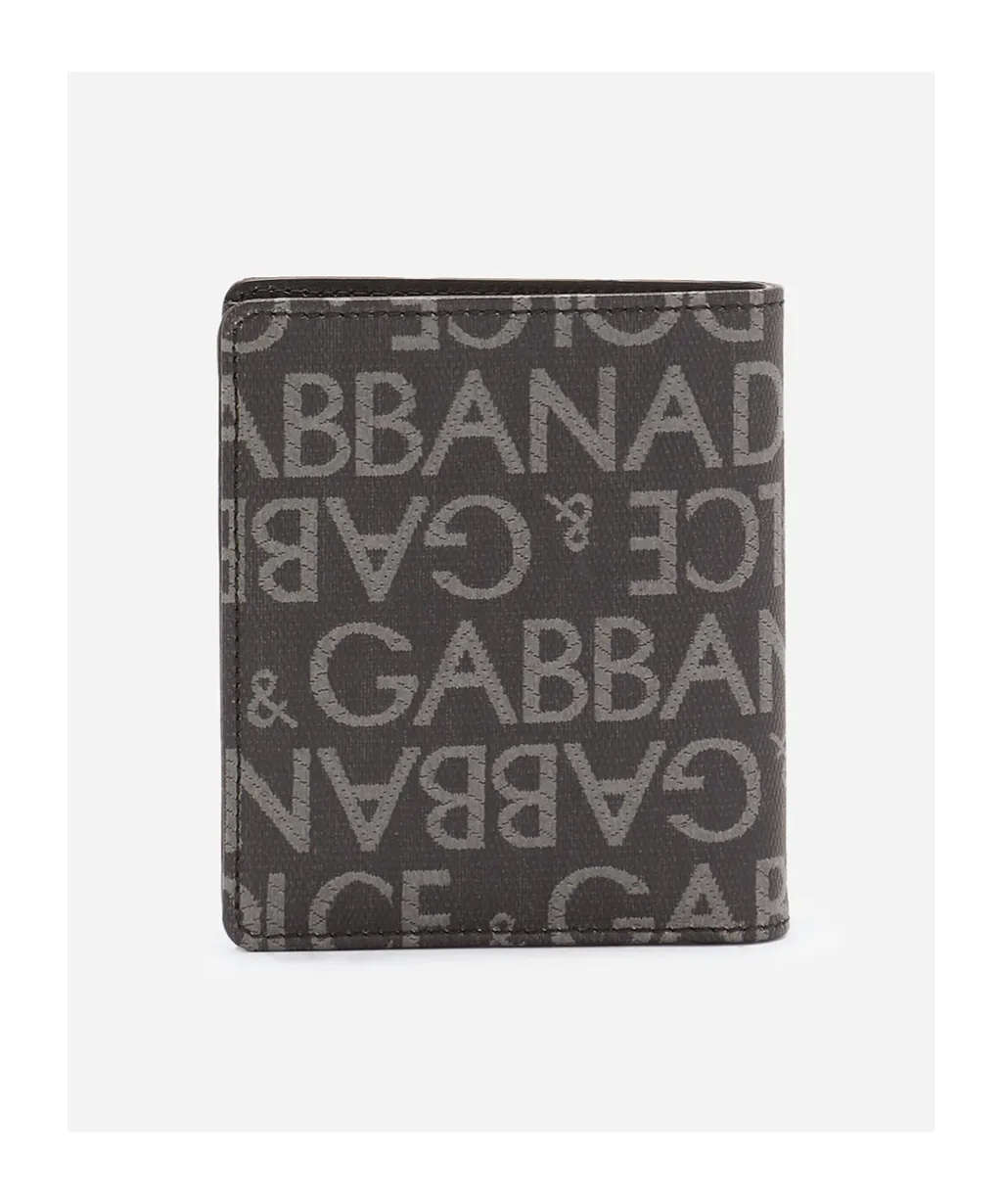 Coated Jacquard Bifold Card Holder