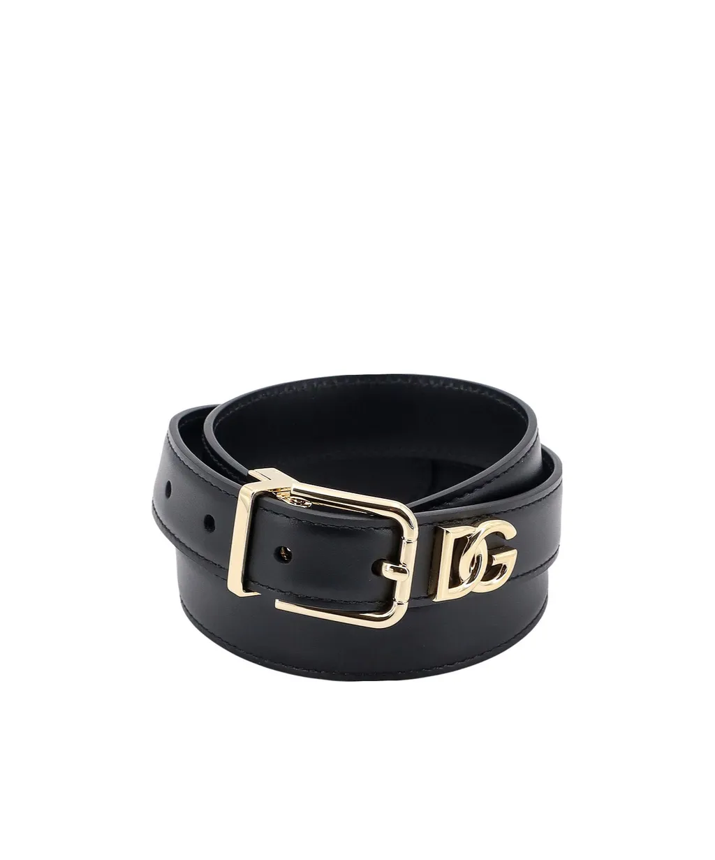 Dg Logo Plaque Buckle Belt