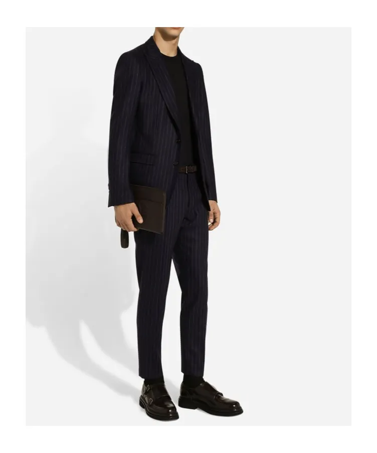 Tailored Pinstriped Flannel Pants