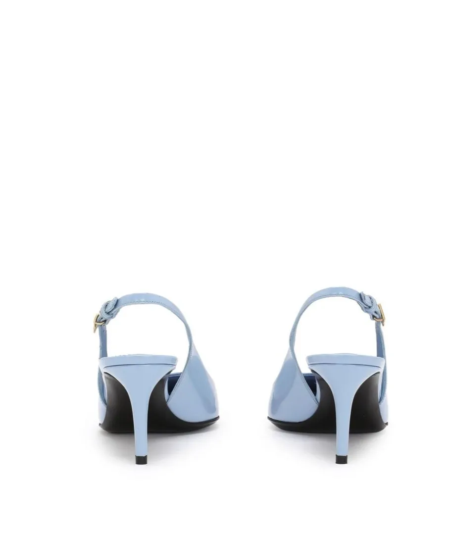 Dg Logo Plaque Slingback Pumps