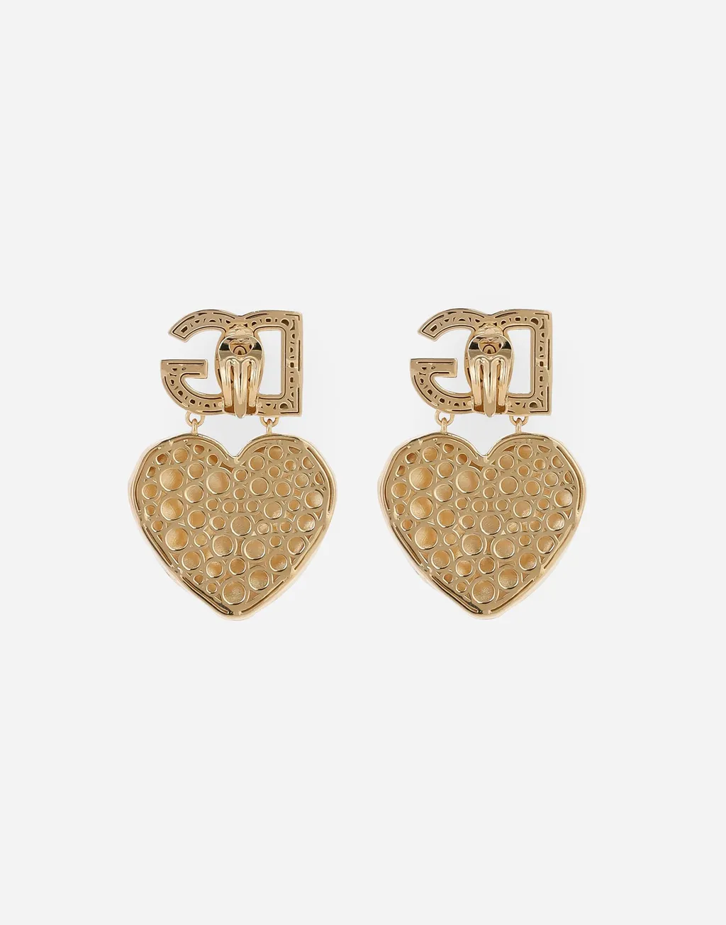 Heart-Pendant Earrings