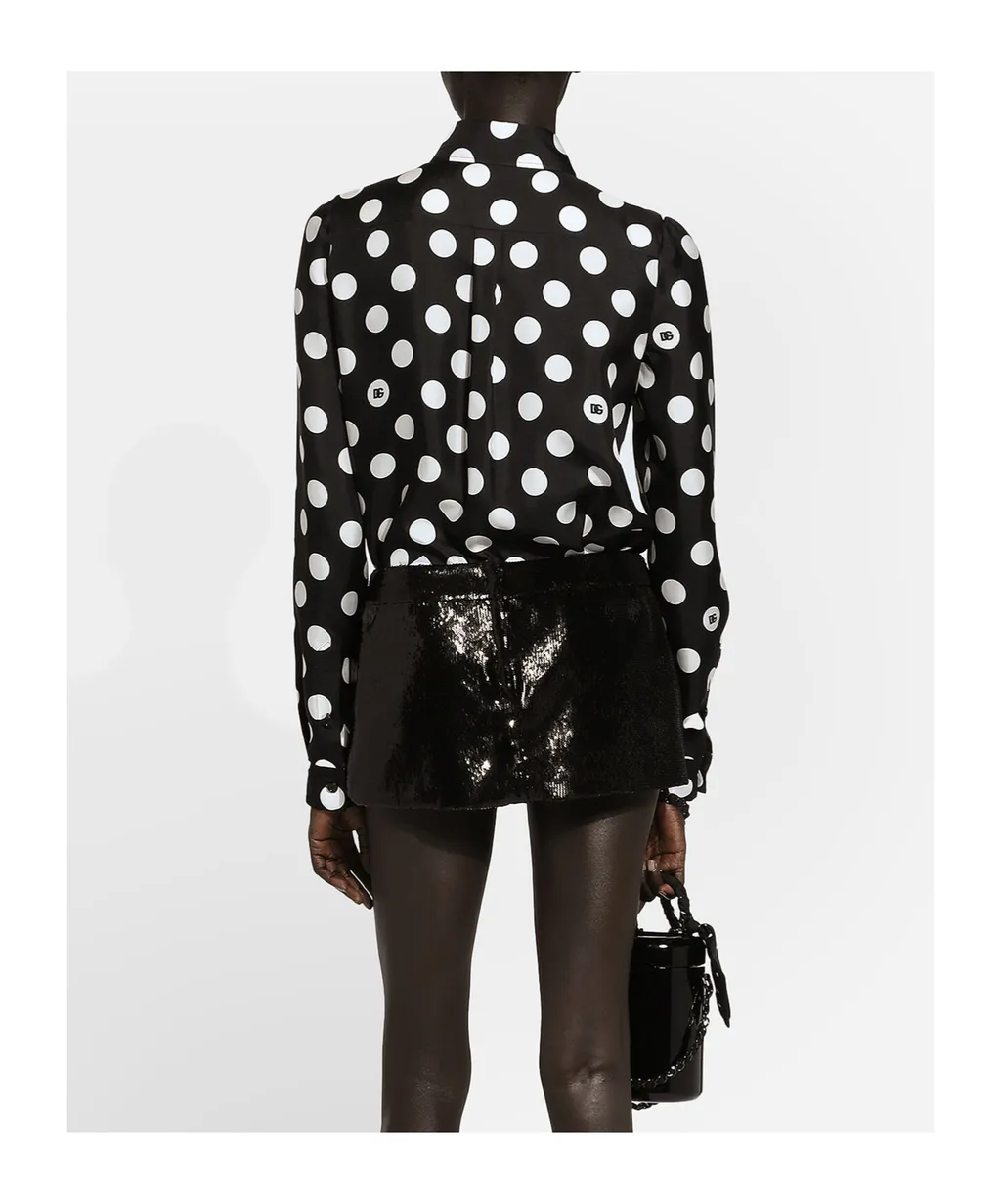 Mambo Polka Dot Print Shirt