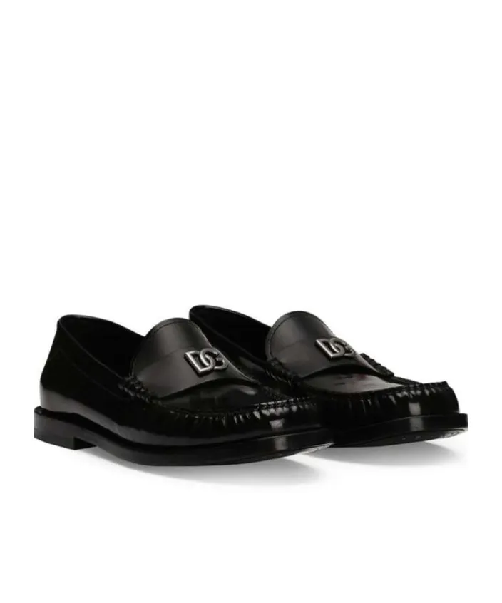 Logo Plaque Loafers