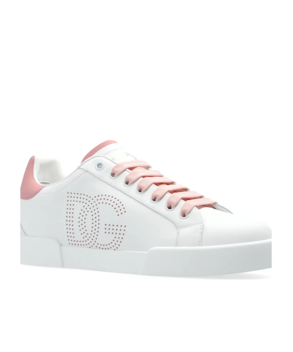 Portofino Dg Logo Perforated Sneakers
