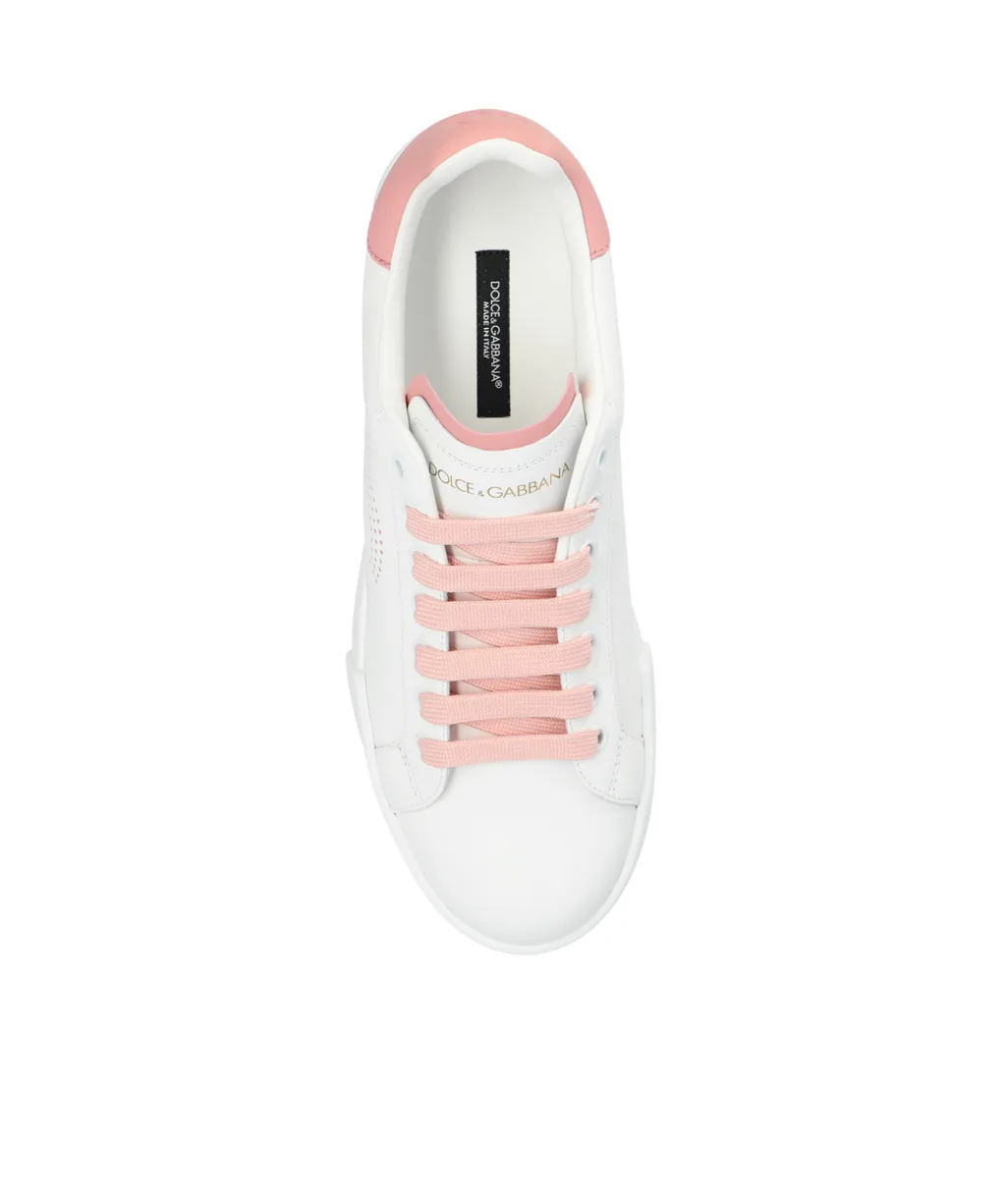 Portofino Dg Logo Perforated Sneakers