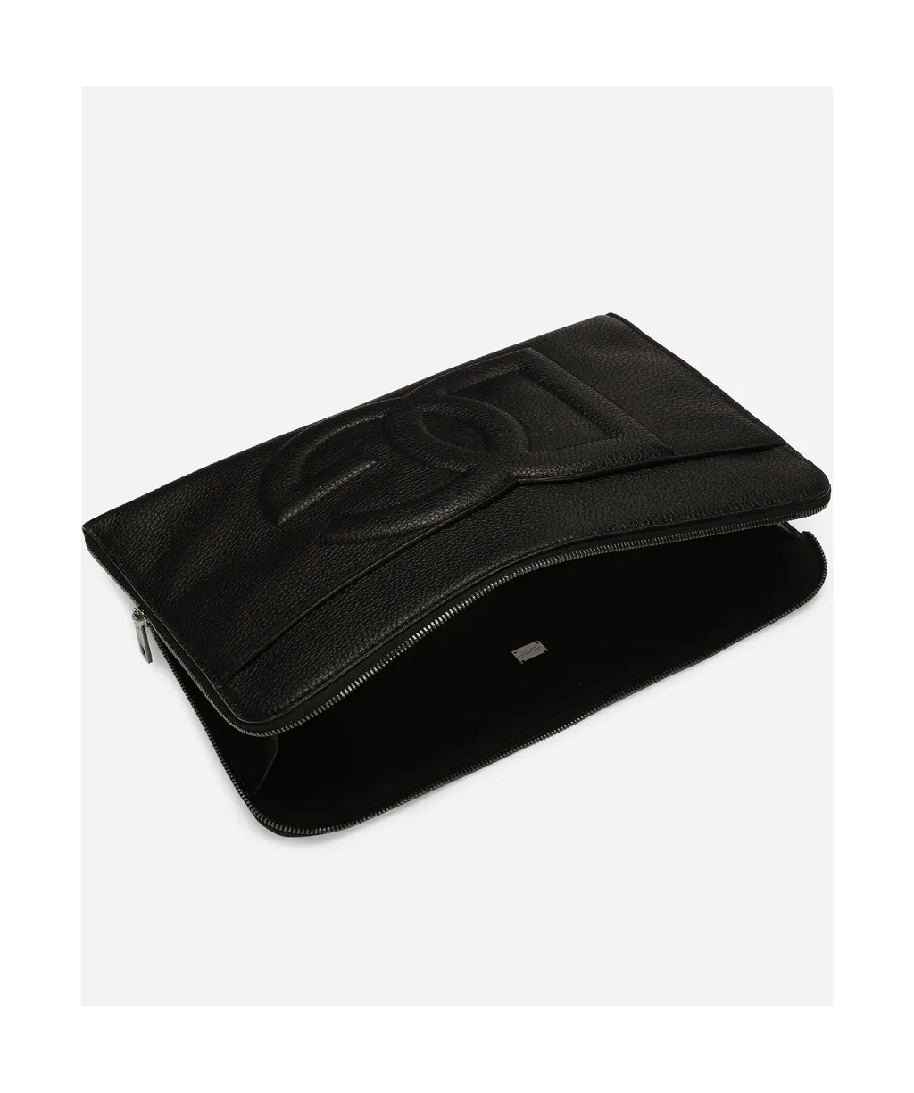 Large Loog Embossed Zipped Pouch