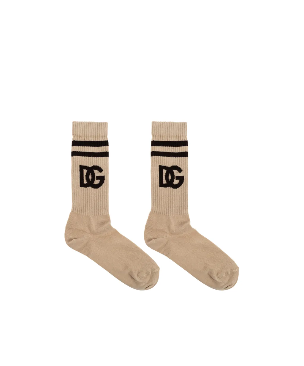 Logo Intarsia Socks