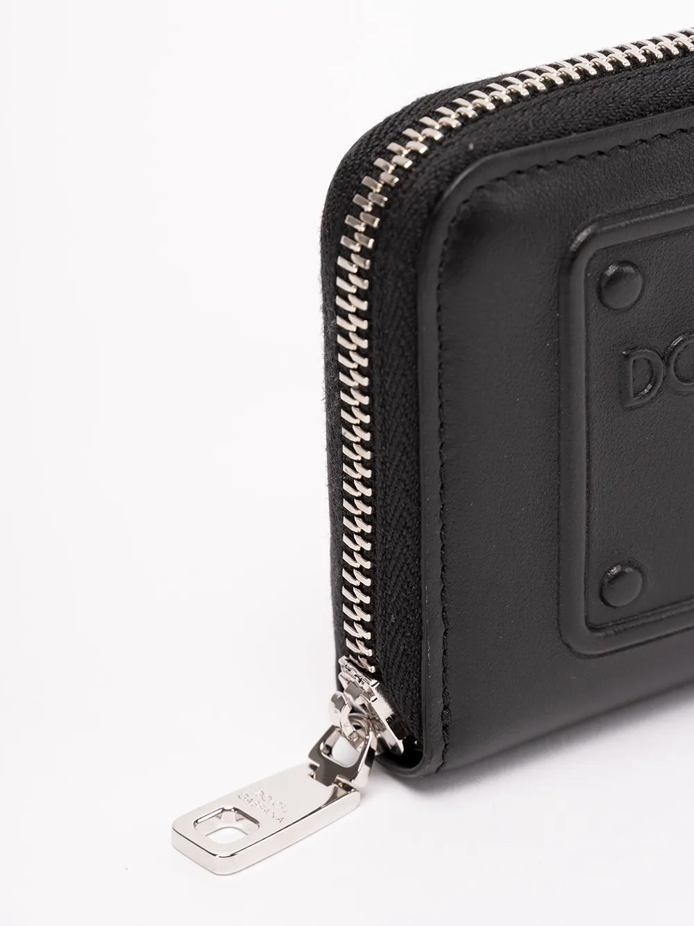 Logo-Embossed Zipped Wallet