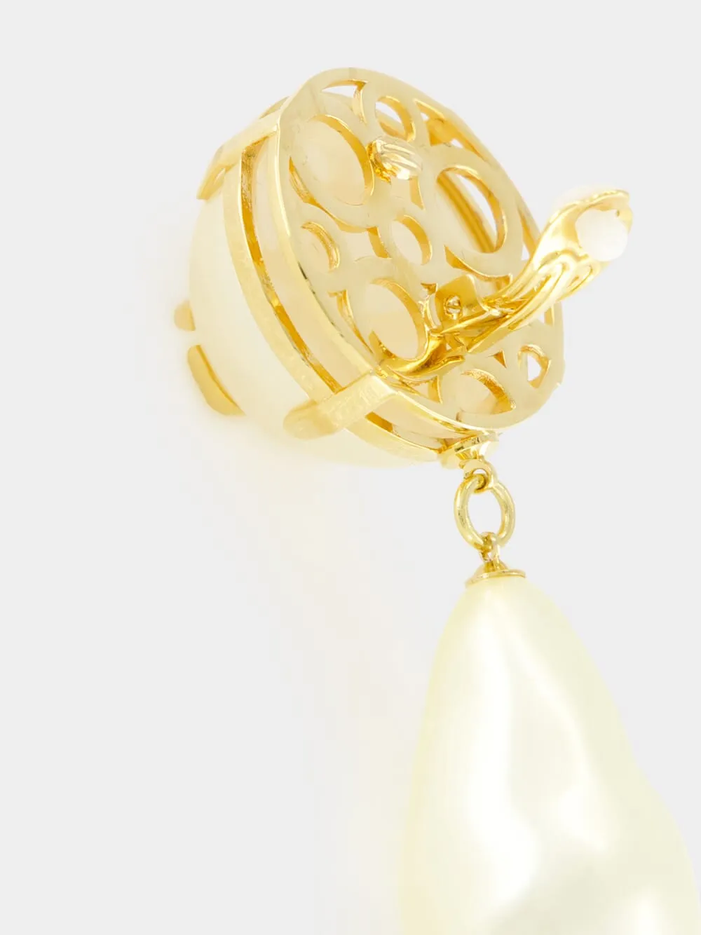 Dg Logo Pearl Earrings