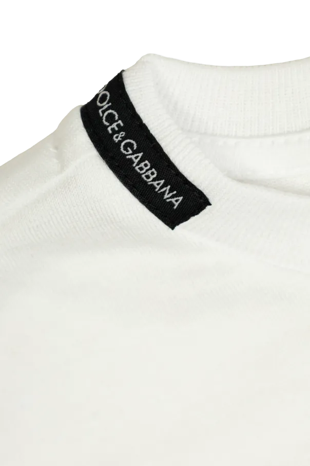 Dg Embossed Short-Sleeved Jersey T-Shirt