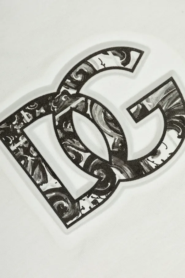 Dg Embossed Short-Sleeved Jersey T-Shirt