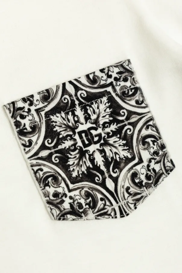 Majolica-Print Short-Sleeved Jersey T-Shirt