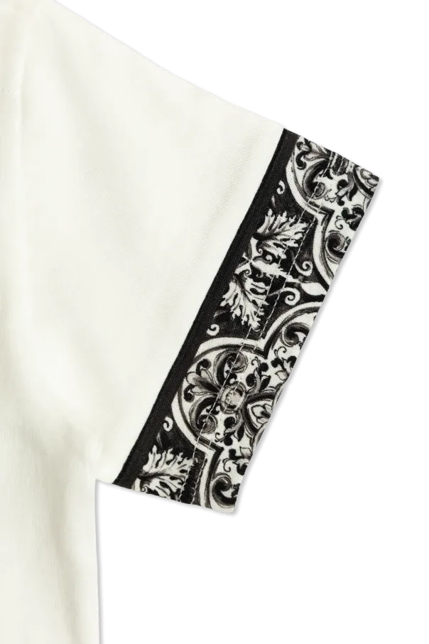 Majolica-Print Short-Sleeved Jersey T-Shirt