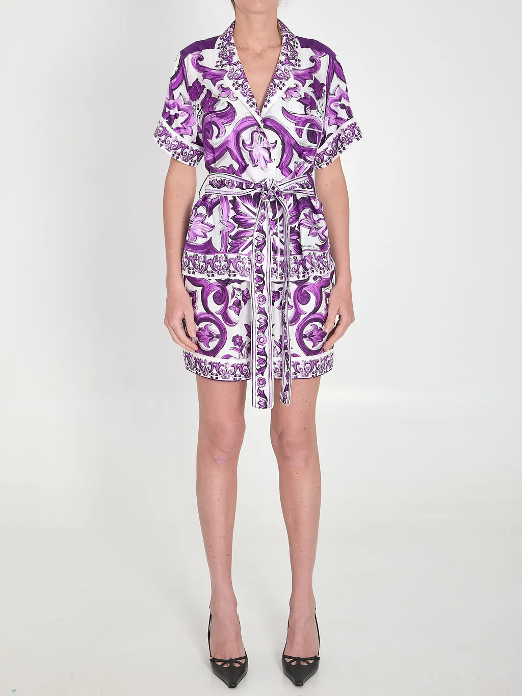 Majolica Printed Short-Sleeved Shirt