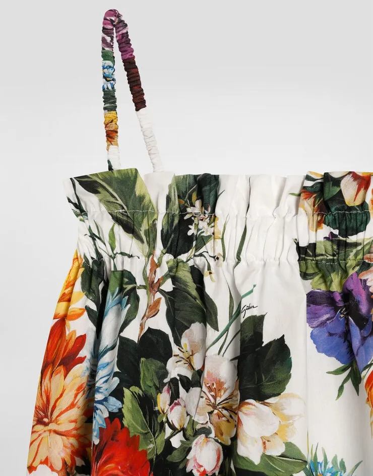 Flower-Print Poplin Set