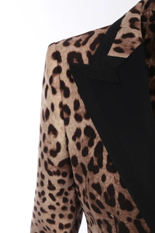 Leopard Print Blazer