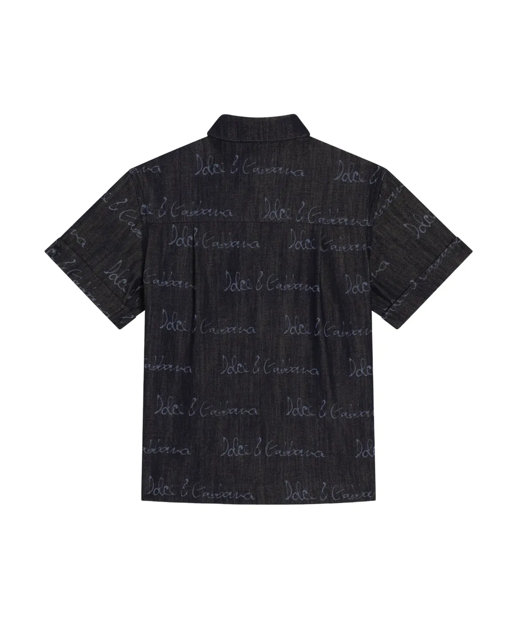 Denim Logo Shirt