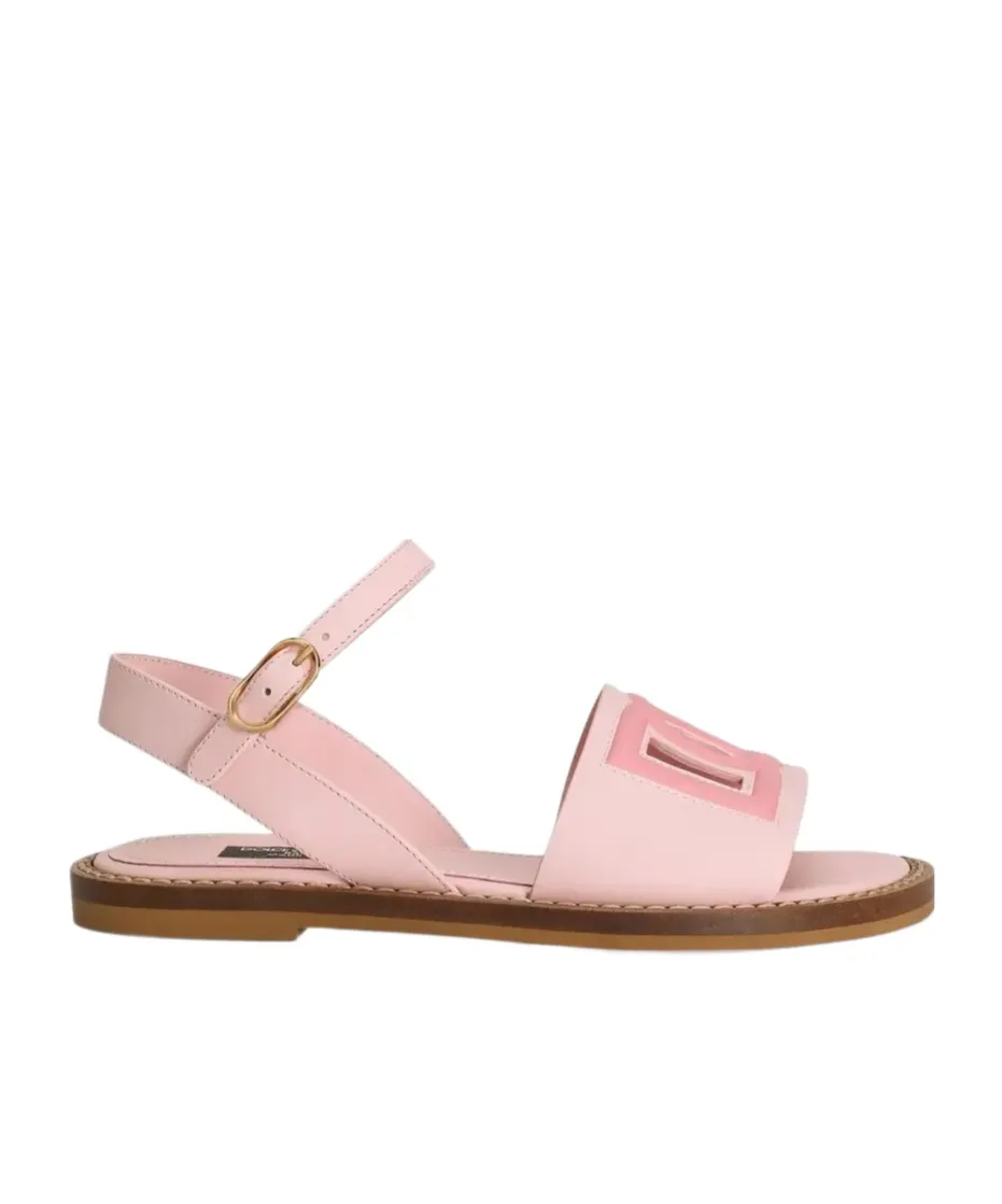 Buckled Logo Sandals