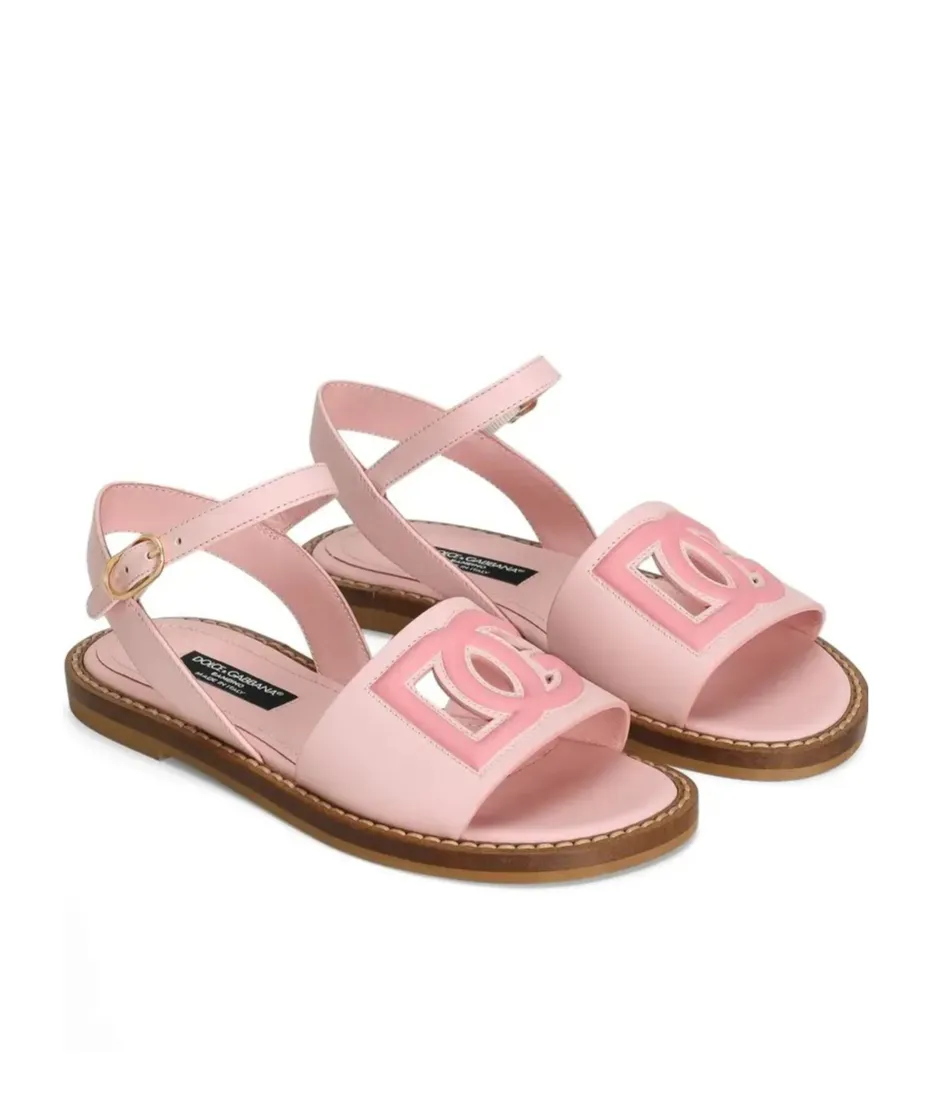 Buckled Logo Sandals