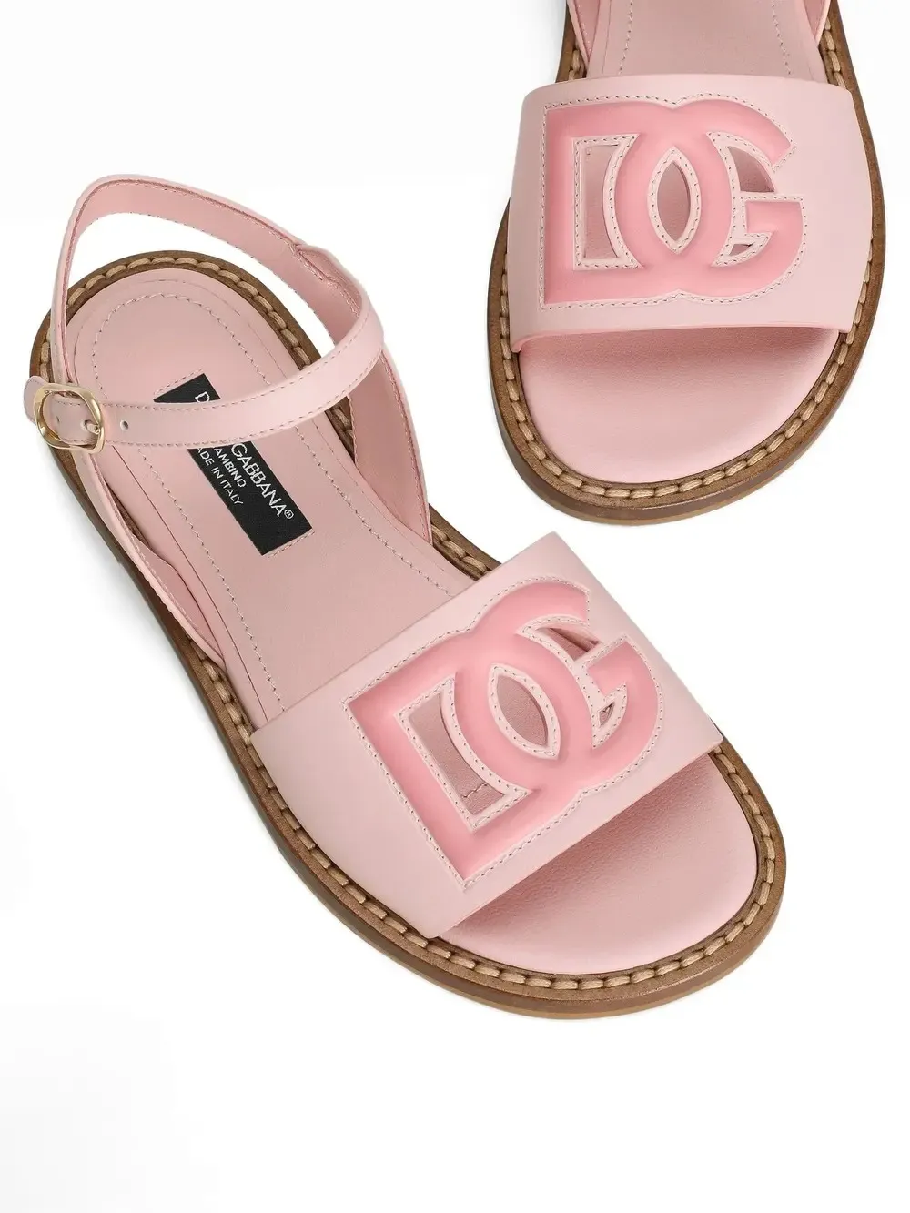 Buckled Logo Sandals