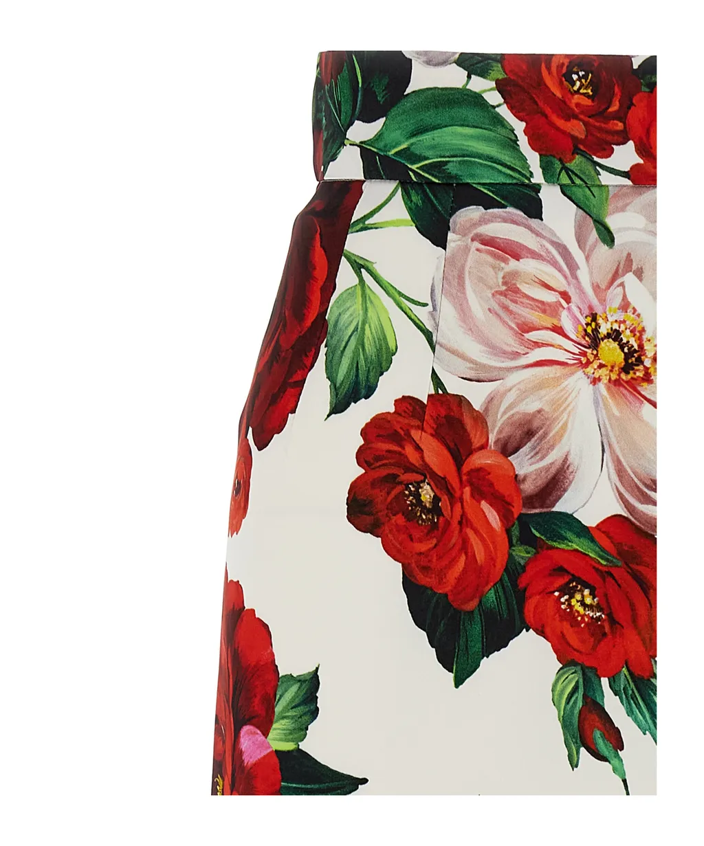 Floral Printed Midi Skirt