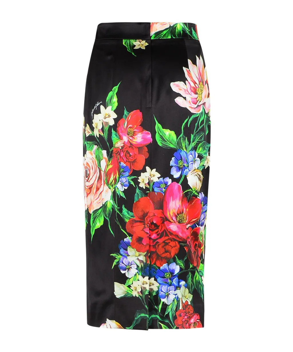 Floral Printed Midi Skirt