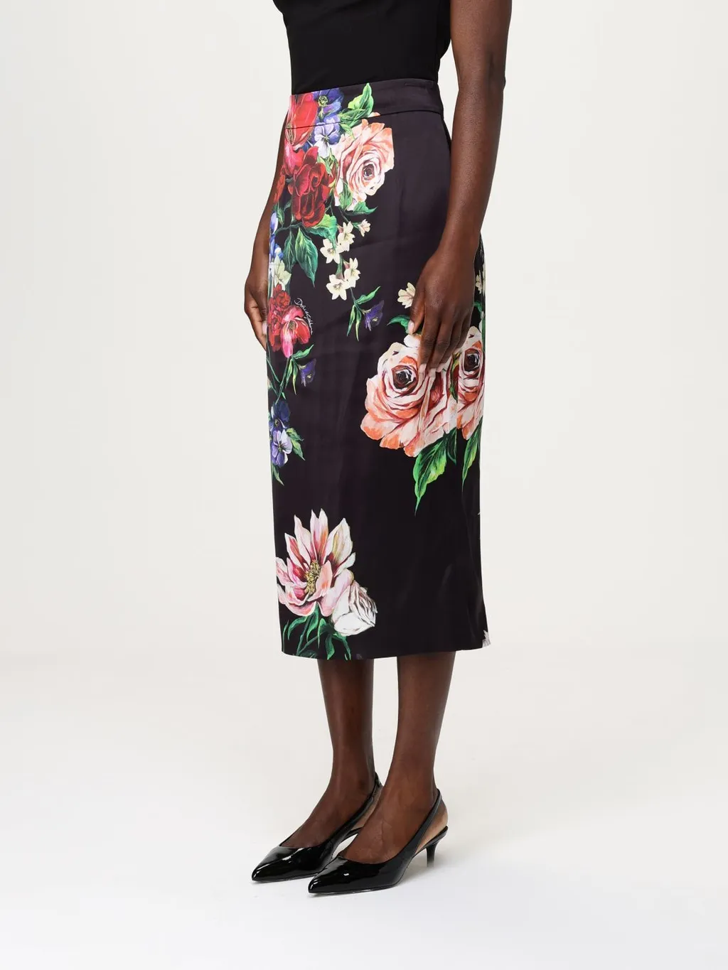 Floral Printed Midi Skirt