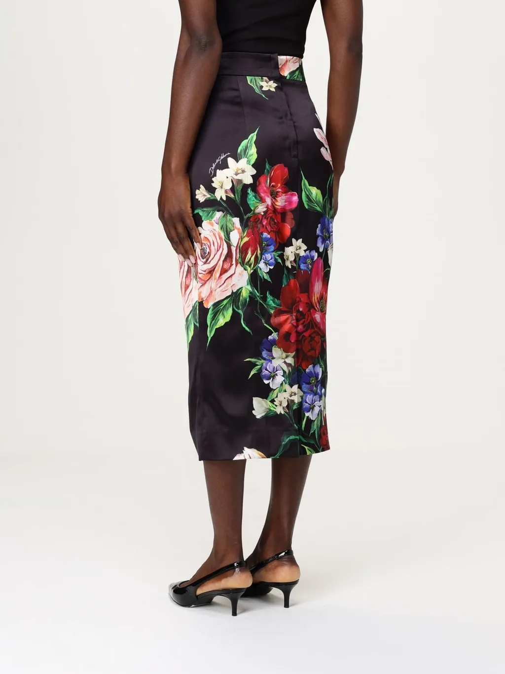 Floral Printed Midi Skirt