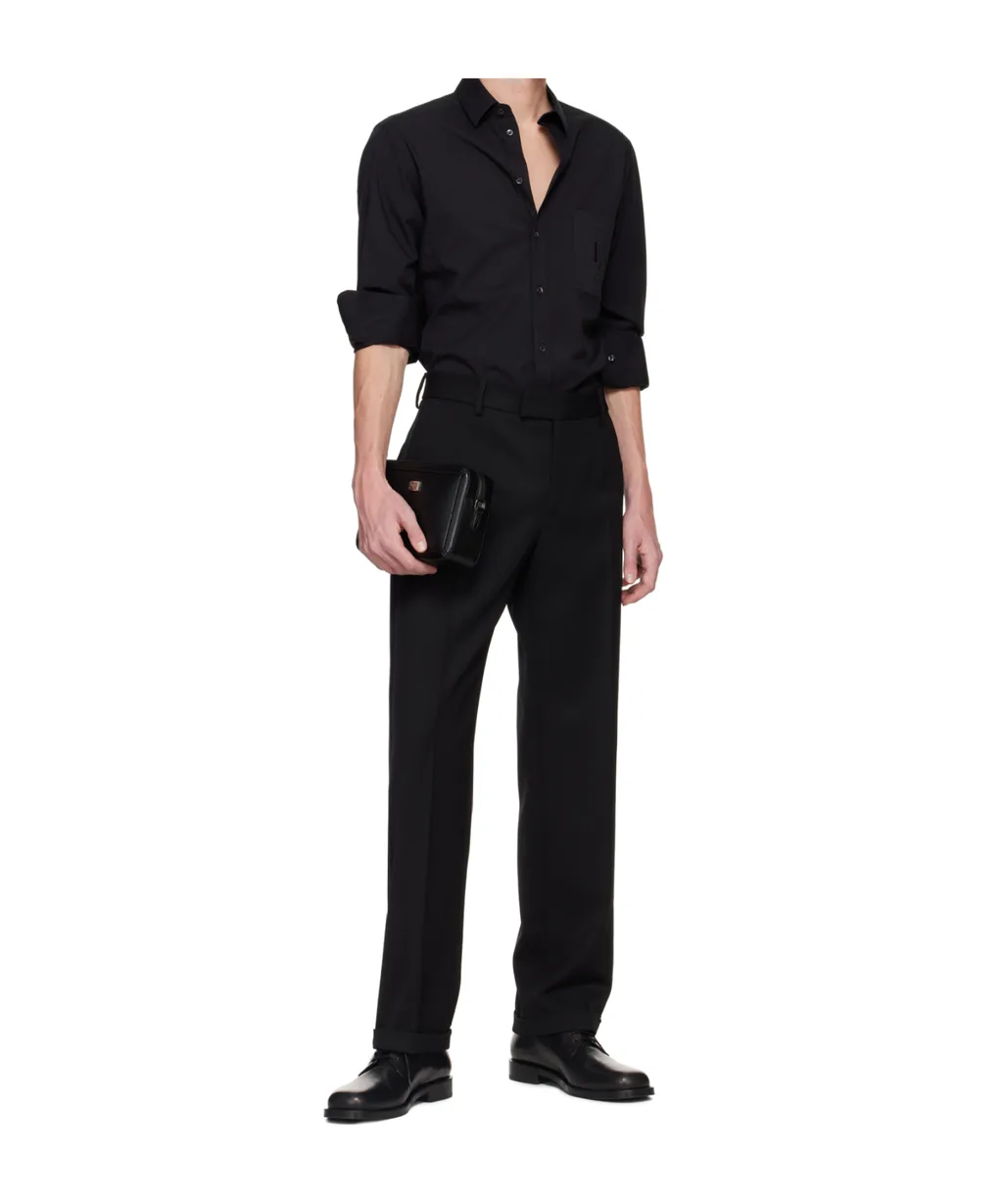 Dg Embroidered Long-Sleeved Shirt