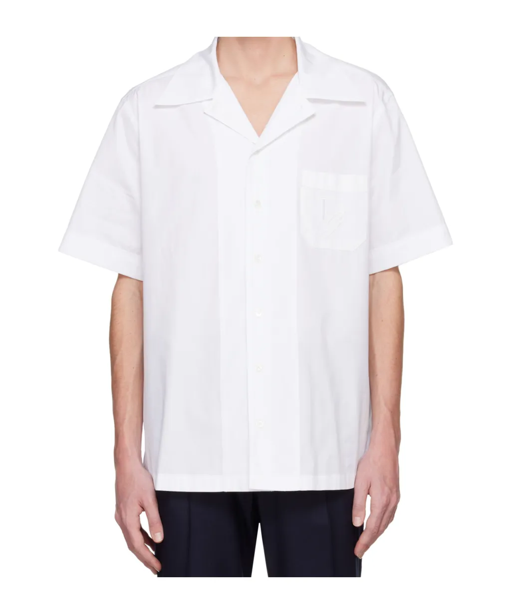 Dg Embroidered Short-Sleeved Shirt