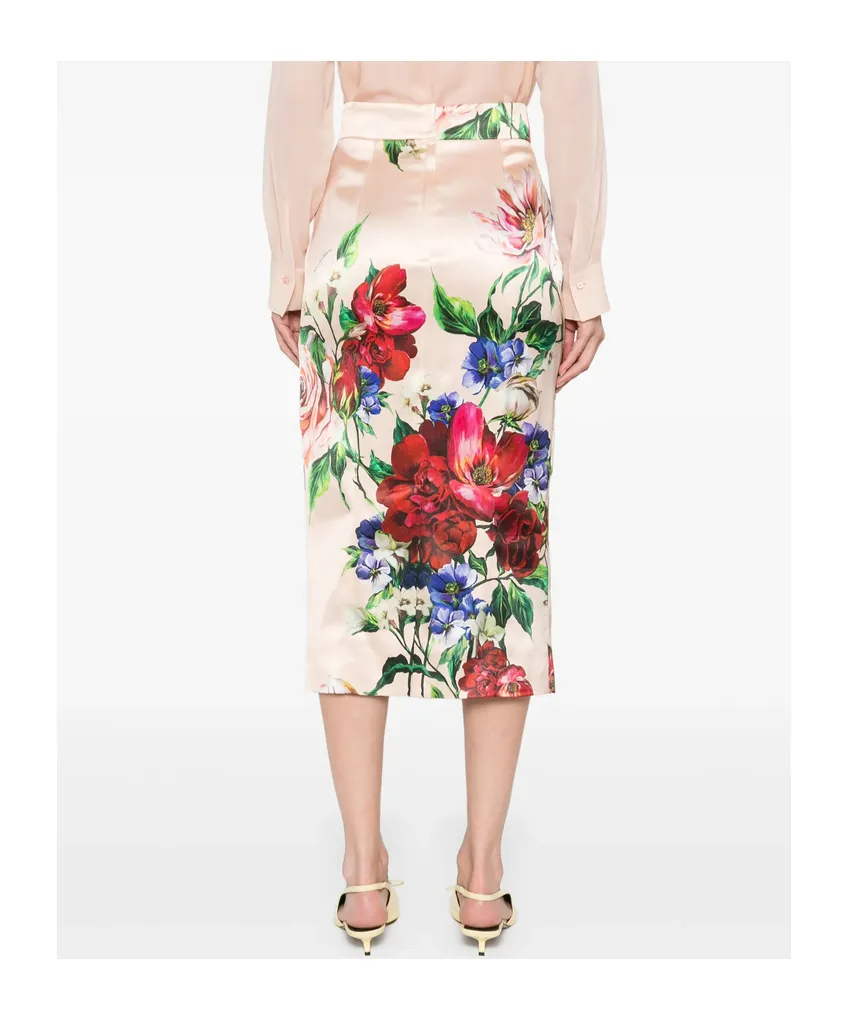 Floral Printed Midi Skirt