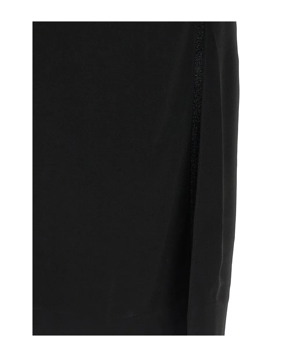 V-Neck Draped Dress