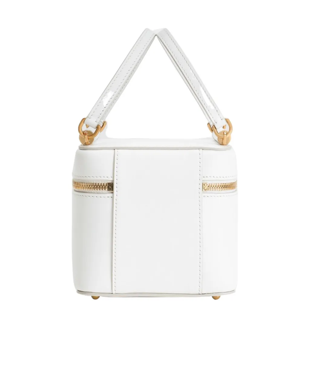Logo Plaque Zipped Handbag
