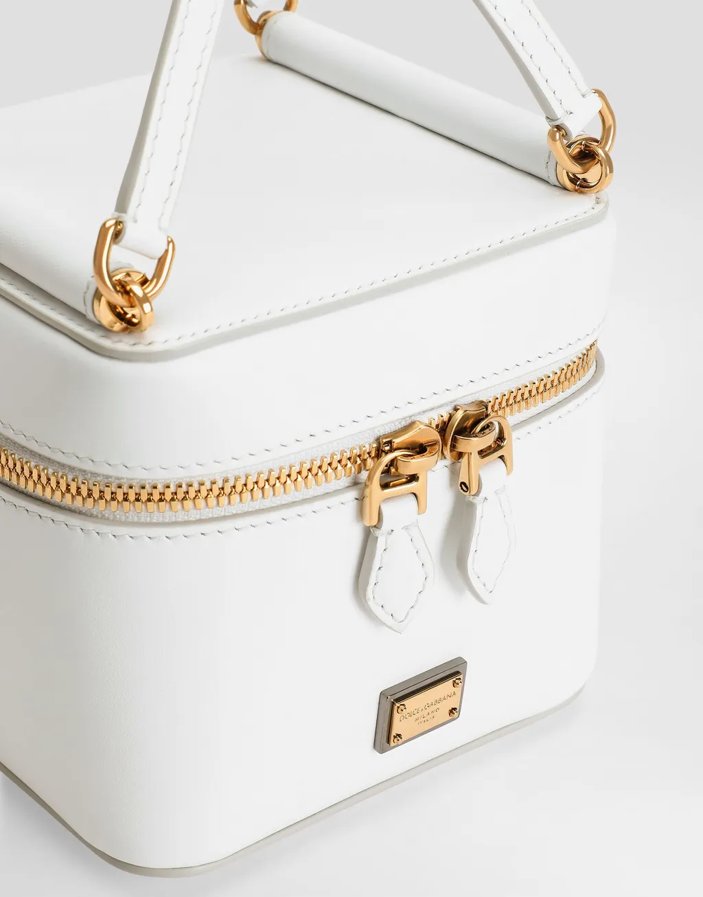 Logo Plaque Zipped Handbag