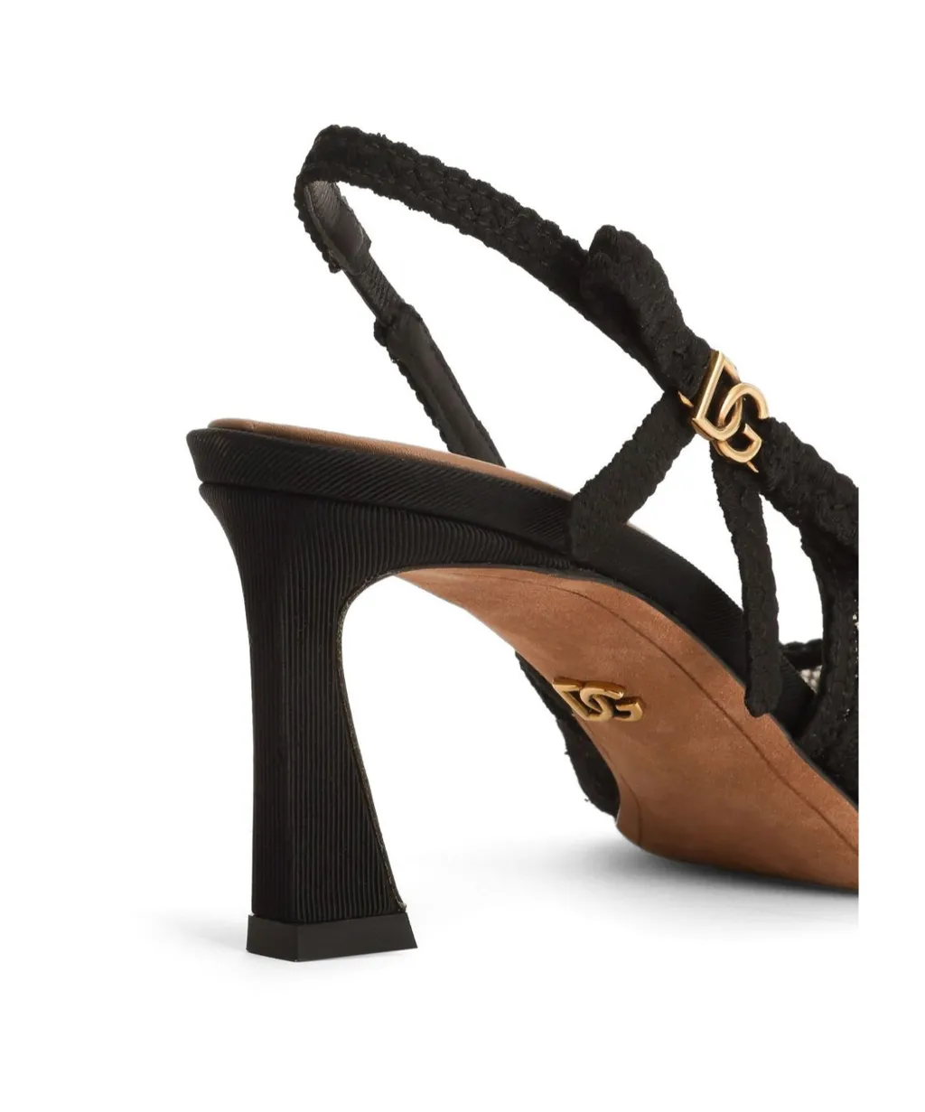 Lace Slingback Pumps