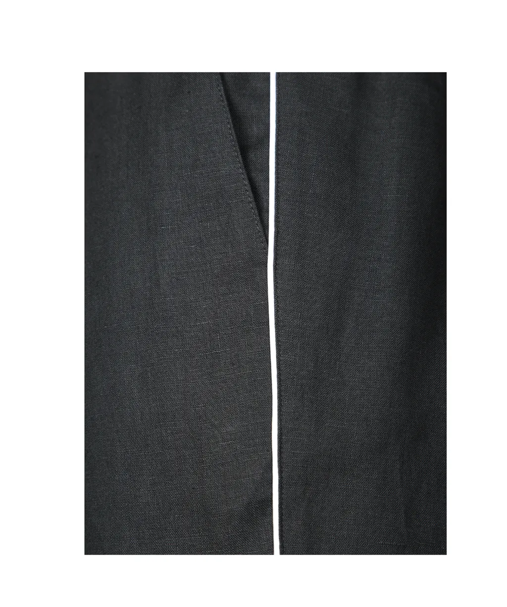 Elastic Drawstring Waist Pants