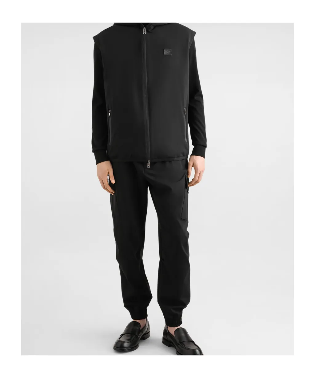 Drawstring-Waist Cargo Pants