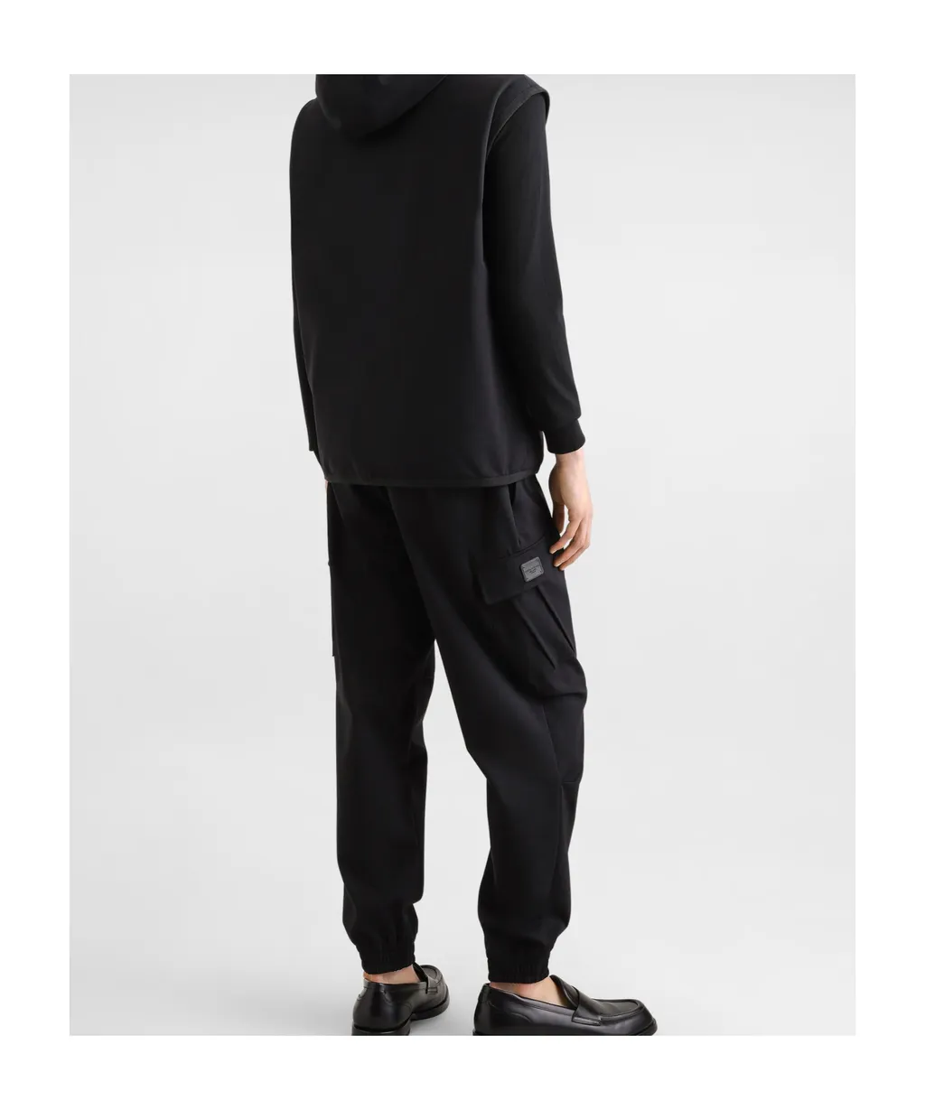 Drawstring-Waist Cargo Pants