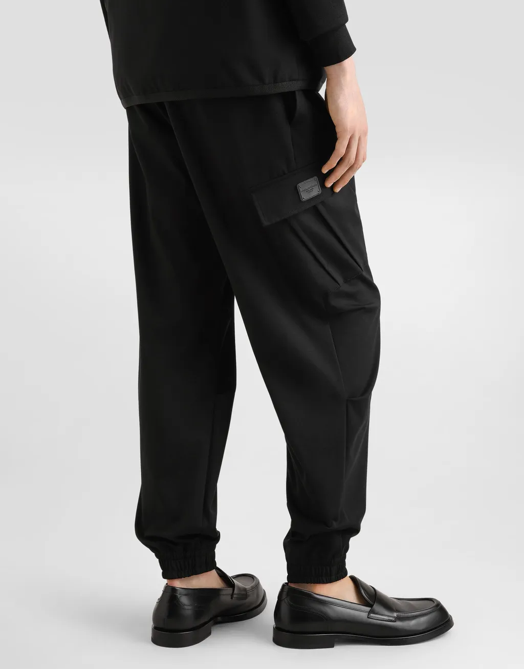 Drawstring-Waist Cargo Pants