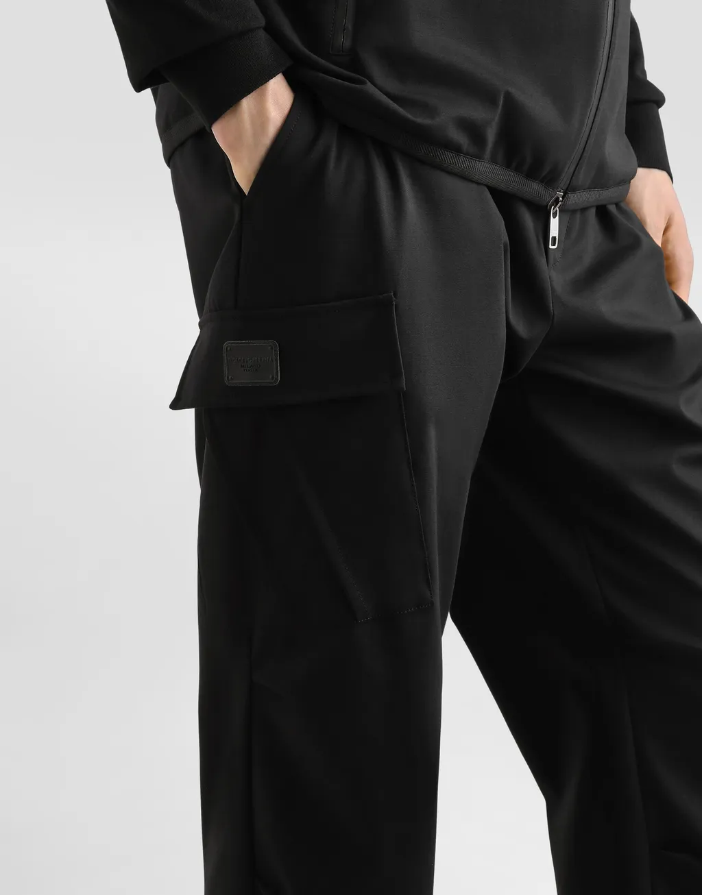 Drawstring-Waist Cargo Pants