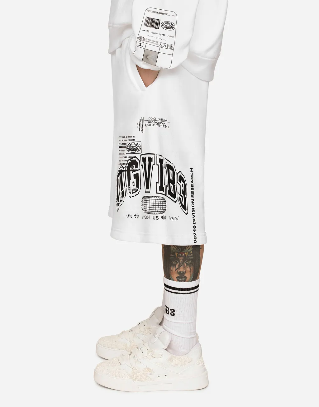 Logo-Print Cotton Track Shorts
